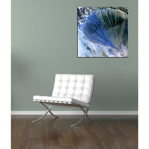 Image of 'Earth As Art: Alluvial Fan' Canvas Wall Art,18 x 18