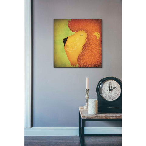 Image of 'Lion Wow' by Ryan Fowler, Canvas Wall Art,18 x 18