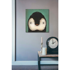 'Baby Penguin' by Ryan Fowler, Canvas Wall Art,18 x 18