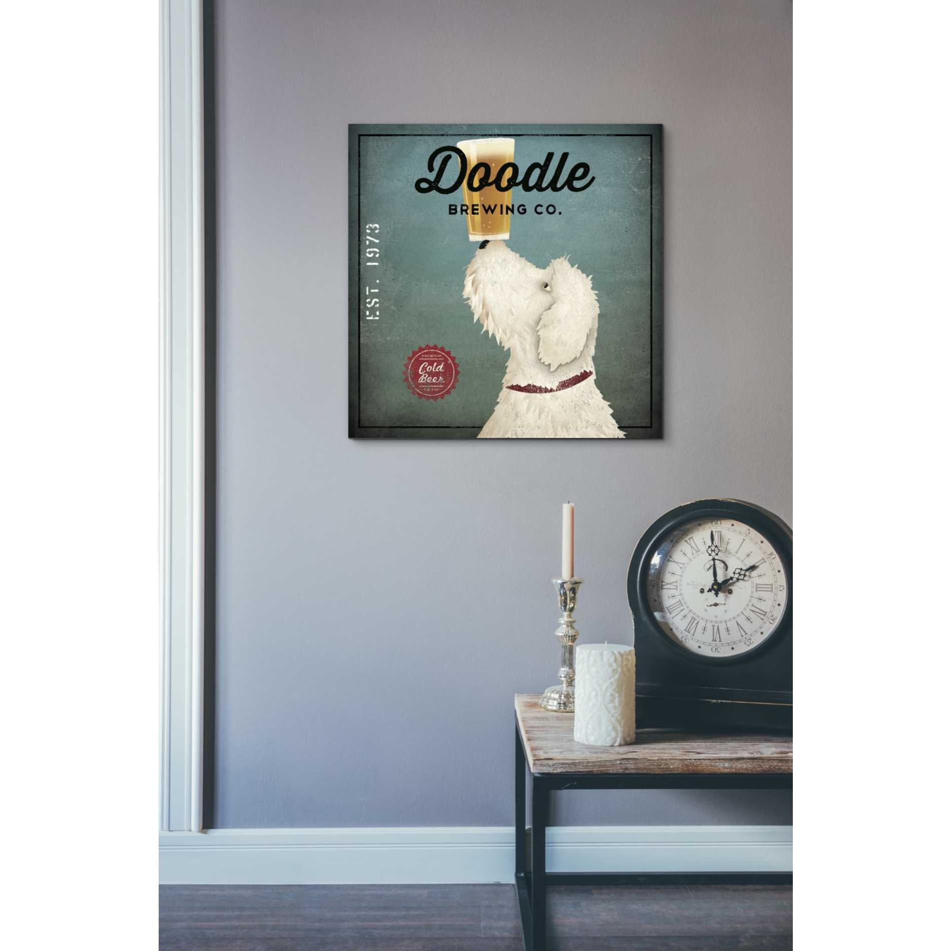 'Doodle Beer' by Ryan Fowler, Canvas Wall Art,18 x 18