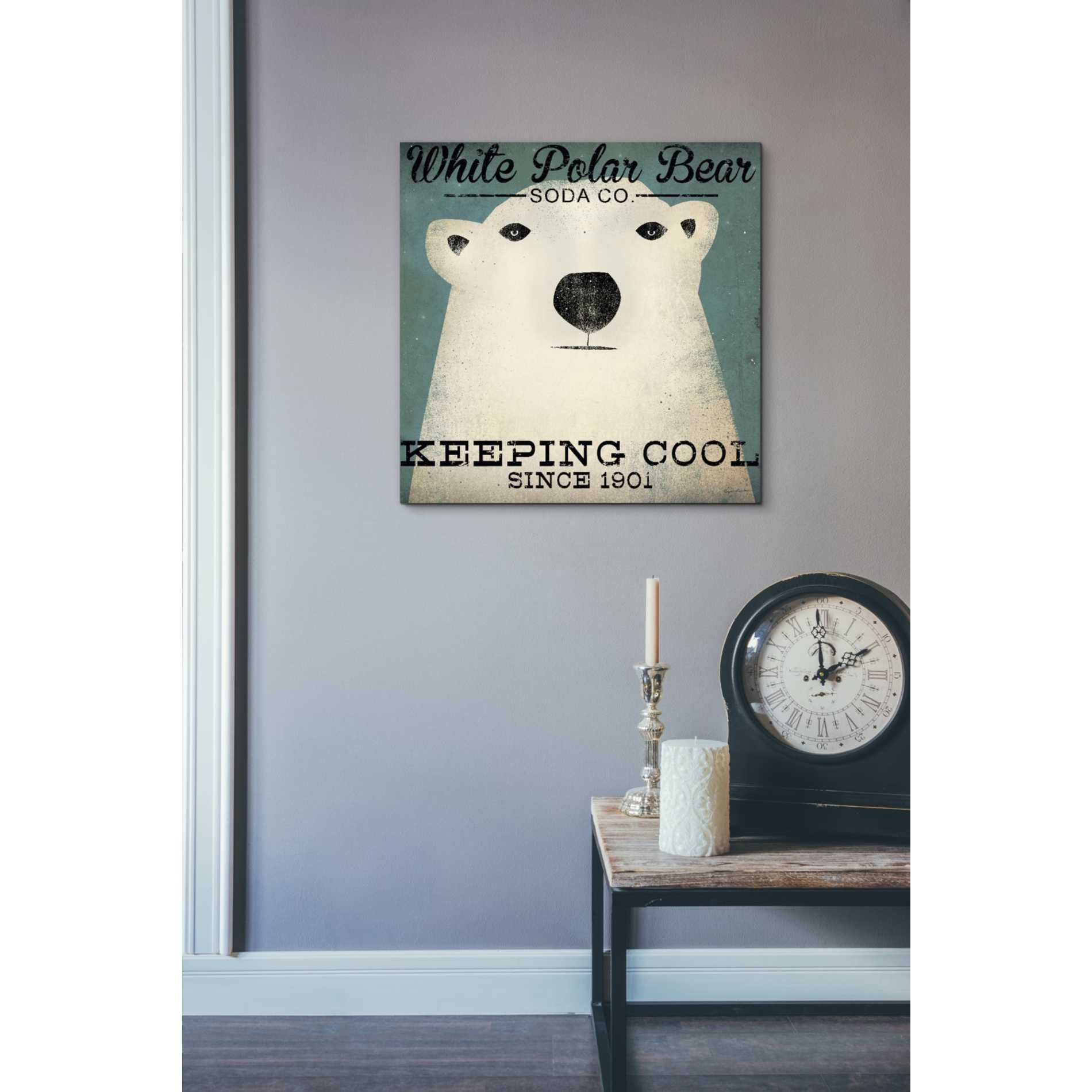 'Polar Bear Soda Co' by Ryan Fowler, Canvas Wall Art,18 x 18