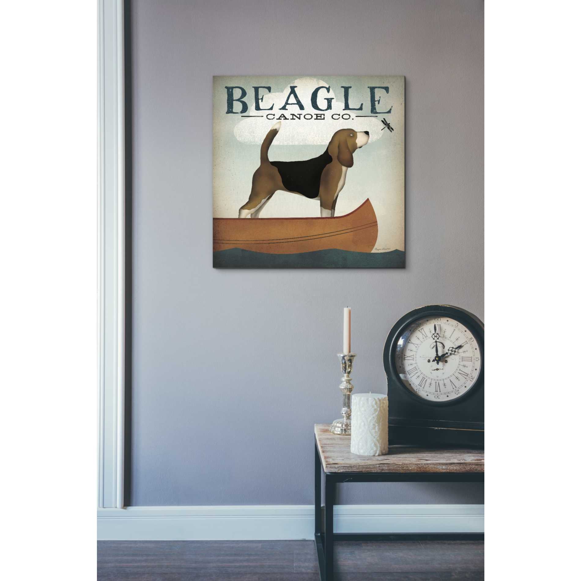 'Beagle Canoe Co' by Ryan Fowler, Canvas Wall Art,18 x 18