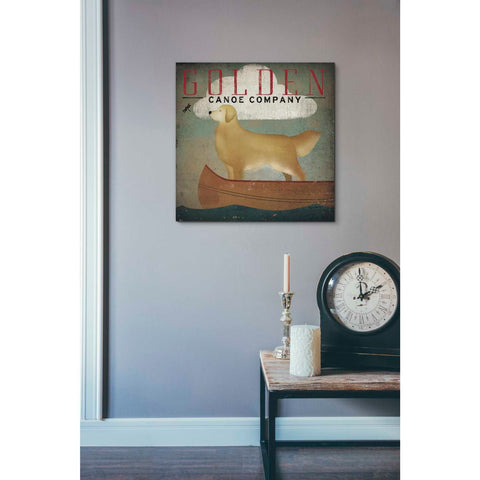 Image of 'Golden Dog Canoe Co' by Ryan Fowler, Canvas Wall Art,18 x 18