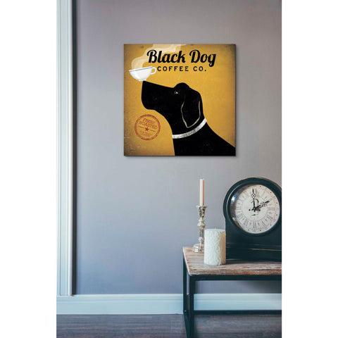 Image of 'Black Dog Coffee Co' by Ryan Fowler, Canvas Wall Art,18 x 18