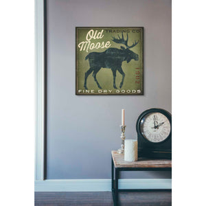 'Old Moose Trading Co. - green' by Ryan Fowler, Canvas Wall Art,18 x 18