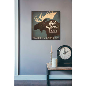 'Old Moose Maple Syrup Made in Vermont' by Ryan Fowler, Canvas Wall Art,18 x 18