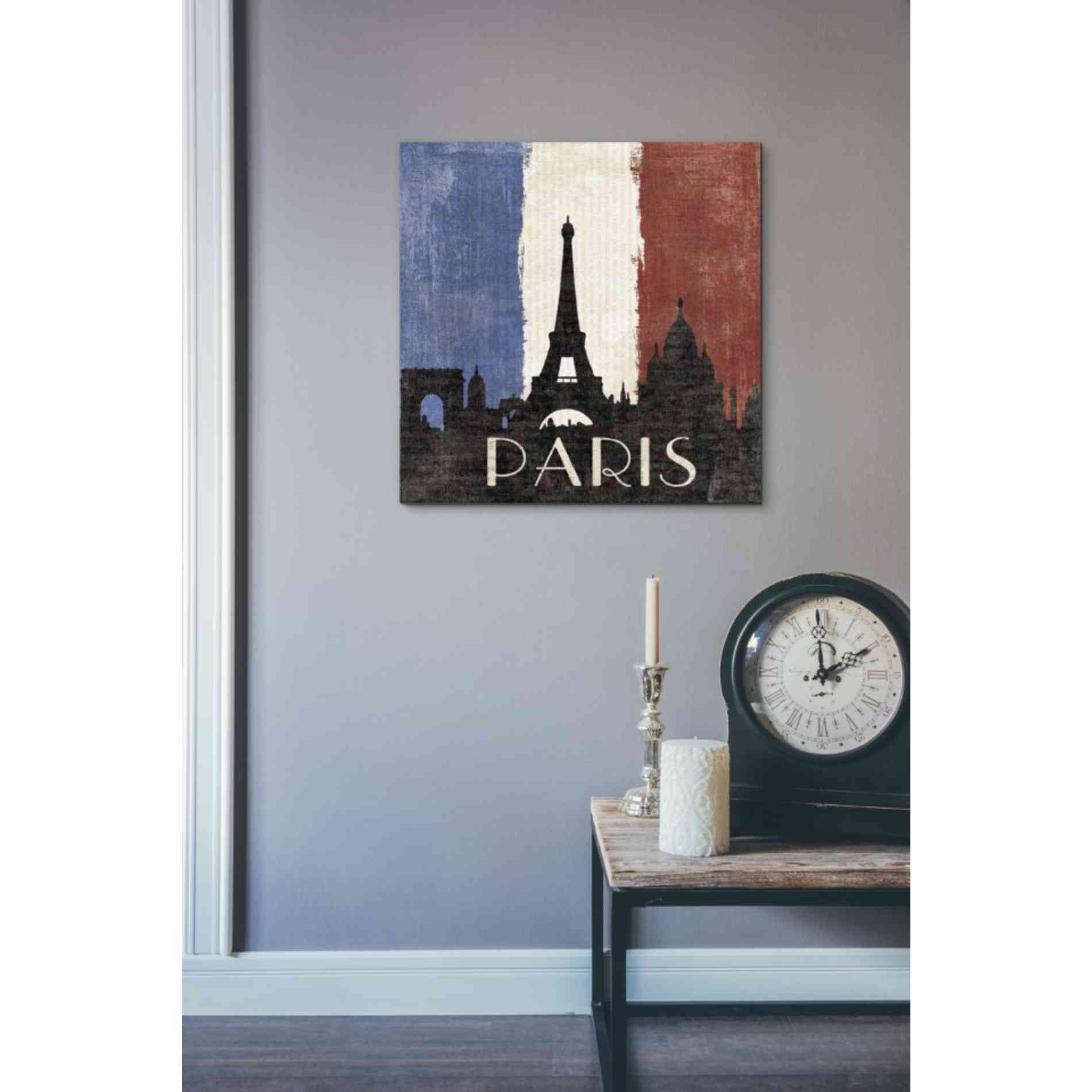 'Paris' by Moira Hershey, Canvas Wall Art,18 x 18