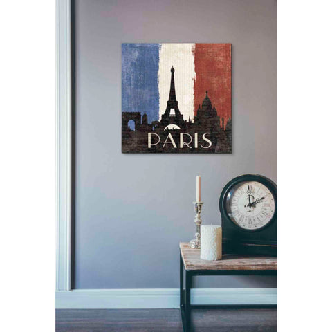 Image of 'Paris' by Moira Hershey, Canvas Wall Art,18 x 18