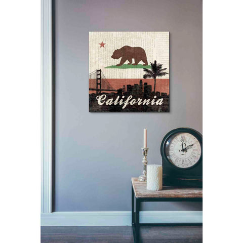 Image of 'California' by Moira Hershey, Canvas Wall Art,18 x 18