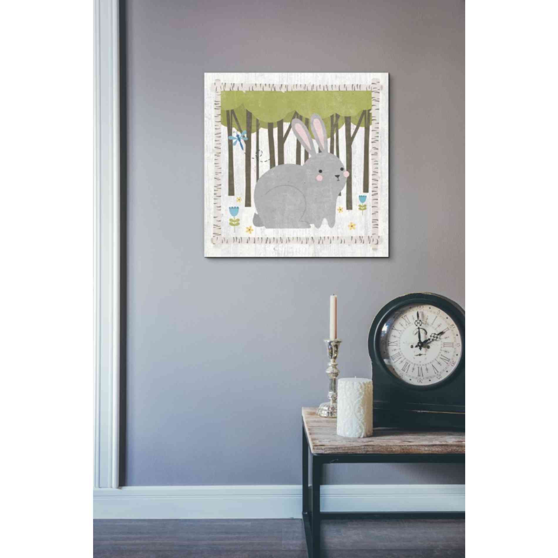 'Woodland Hideaway Bunny' by Moira Hershey, Canvas Wall Art,18 x 18