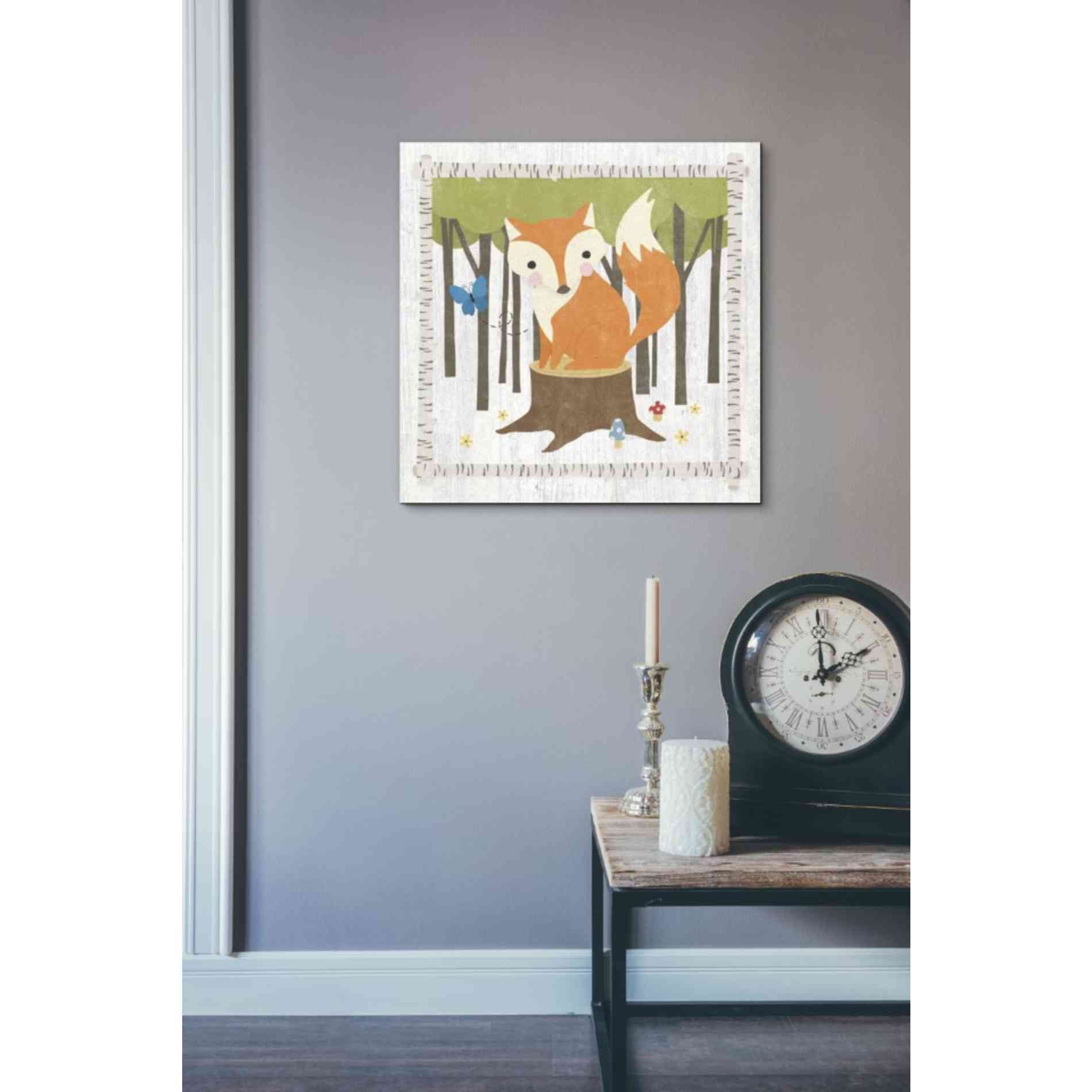 'Woodland Hideaway Fox' by Moira Hershey, Canvas Wall Art,18 x 18