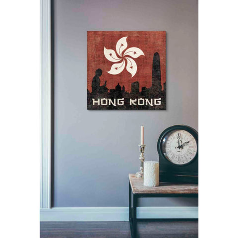 Image of 'Hong Kong' by Moira Hershey, Canvas Wall Art,18 x 18