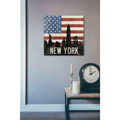 Image of 'New York' by Moira Hershey, Canvas Wall Art,18 x 18