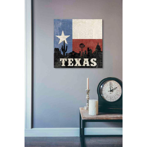 Image of 'Texas' by Moira Hershey, Canvas Wall Art,18 x 18