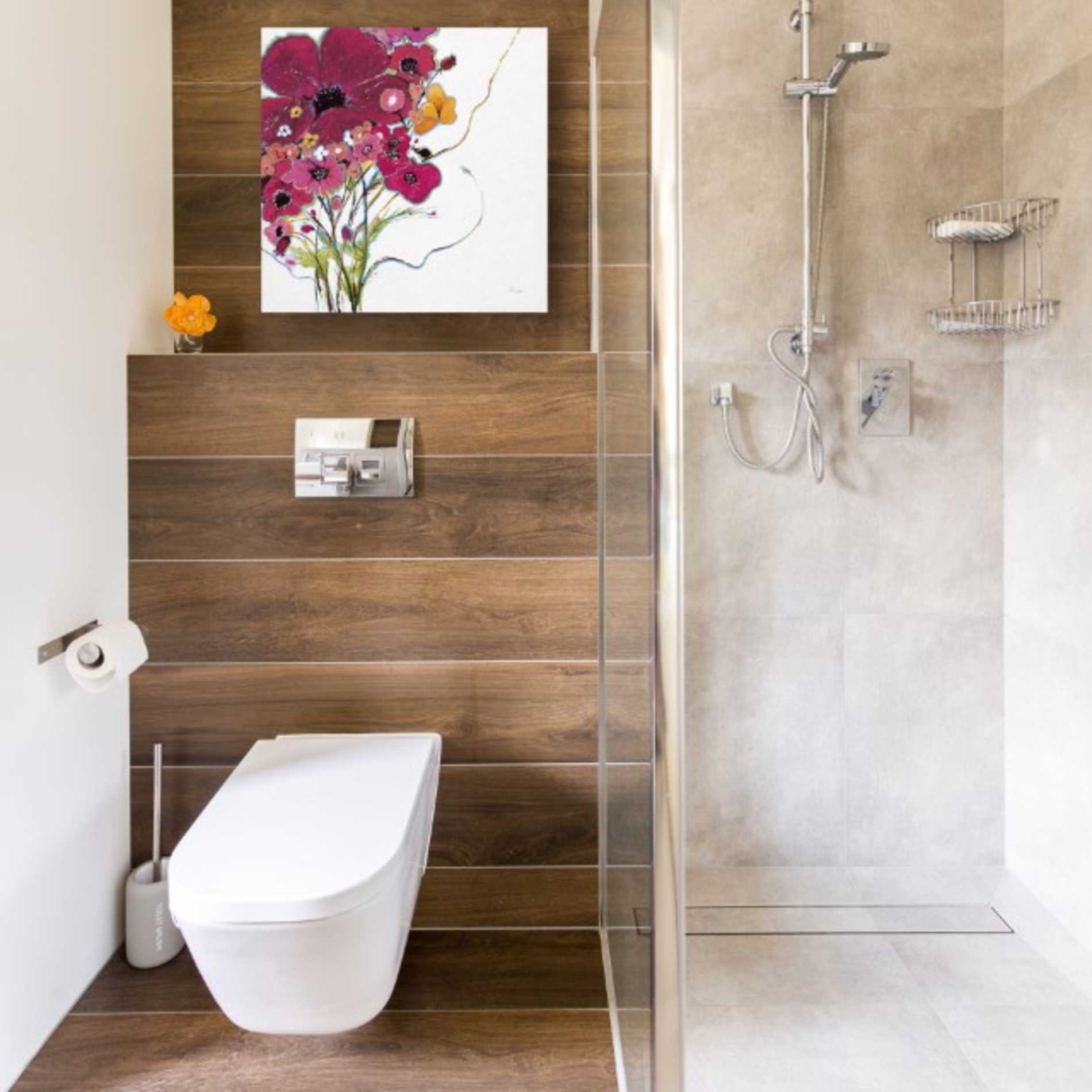 'Crazy Daisy Pink' by Jan Griggs, Giclee Canvas Wall Art