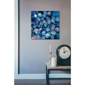 'Midnight Blue Hydrangeas' by Marilyn Hageman, Canvas Wall Art,18 x 18