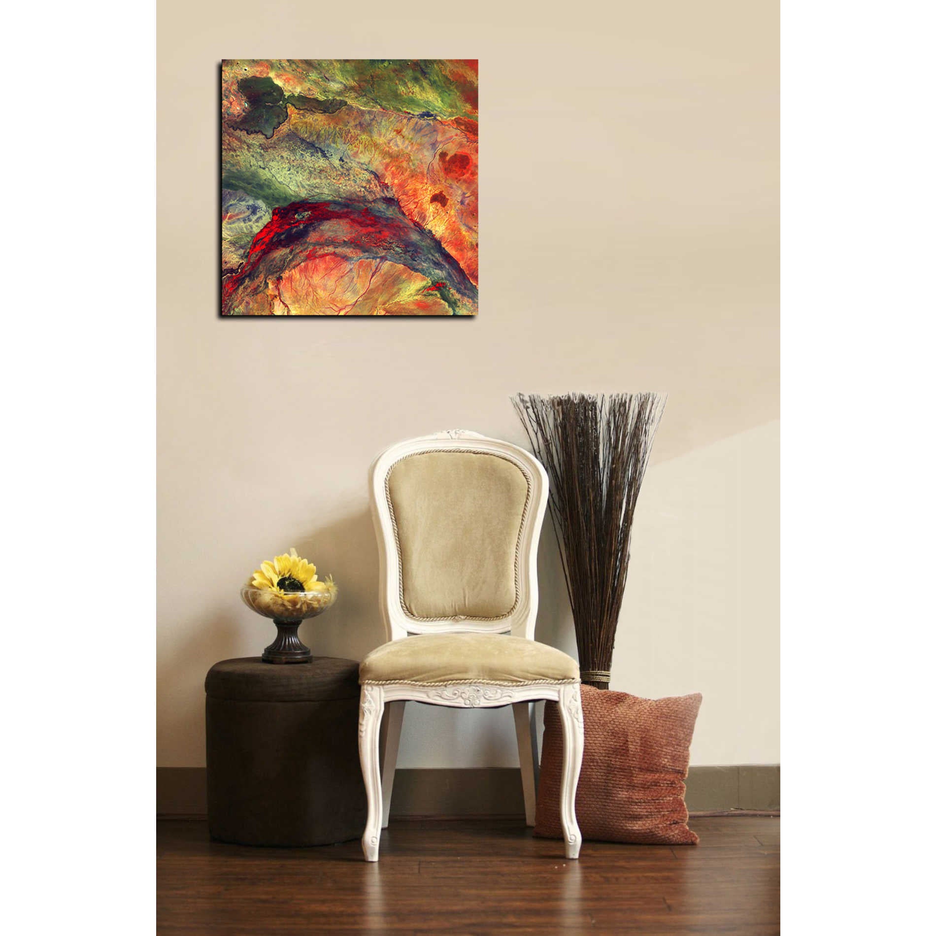 'Earth As Art: The Lorian Swamp' Canvas Wall Art,18 x 18