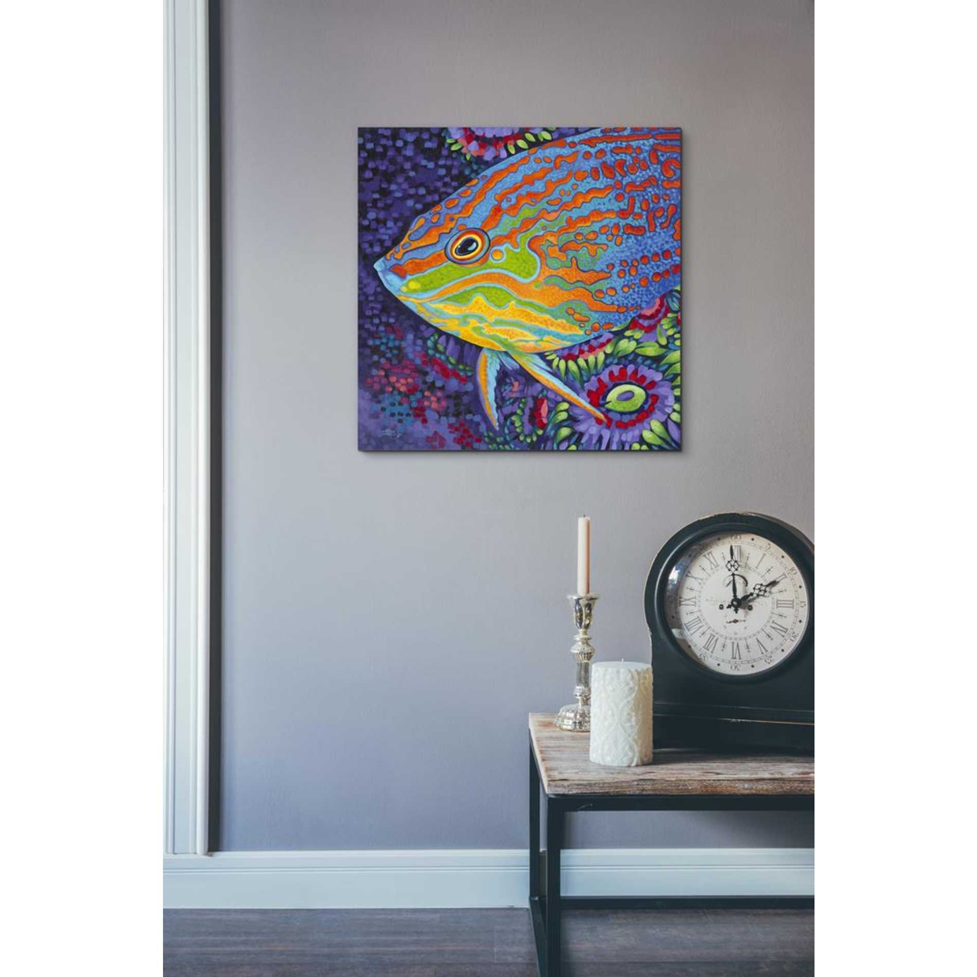 'Brilliant Tropical Fish I' by Carolee Vitaletti Giclee Canvas Wall Art