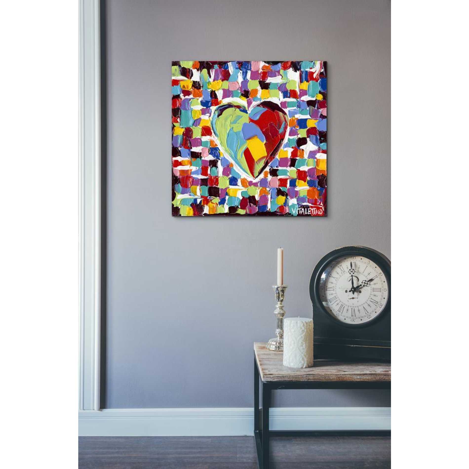 'Mosaic Heart I' by Carolee Vitaletti Giclee Canvas Wall Art