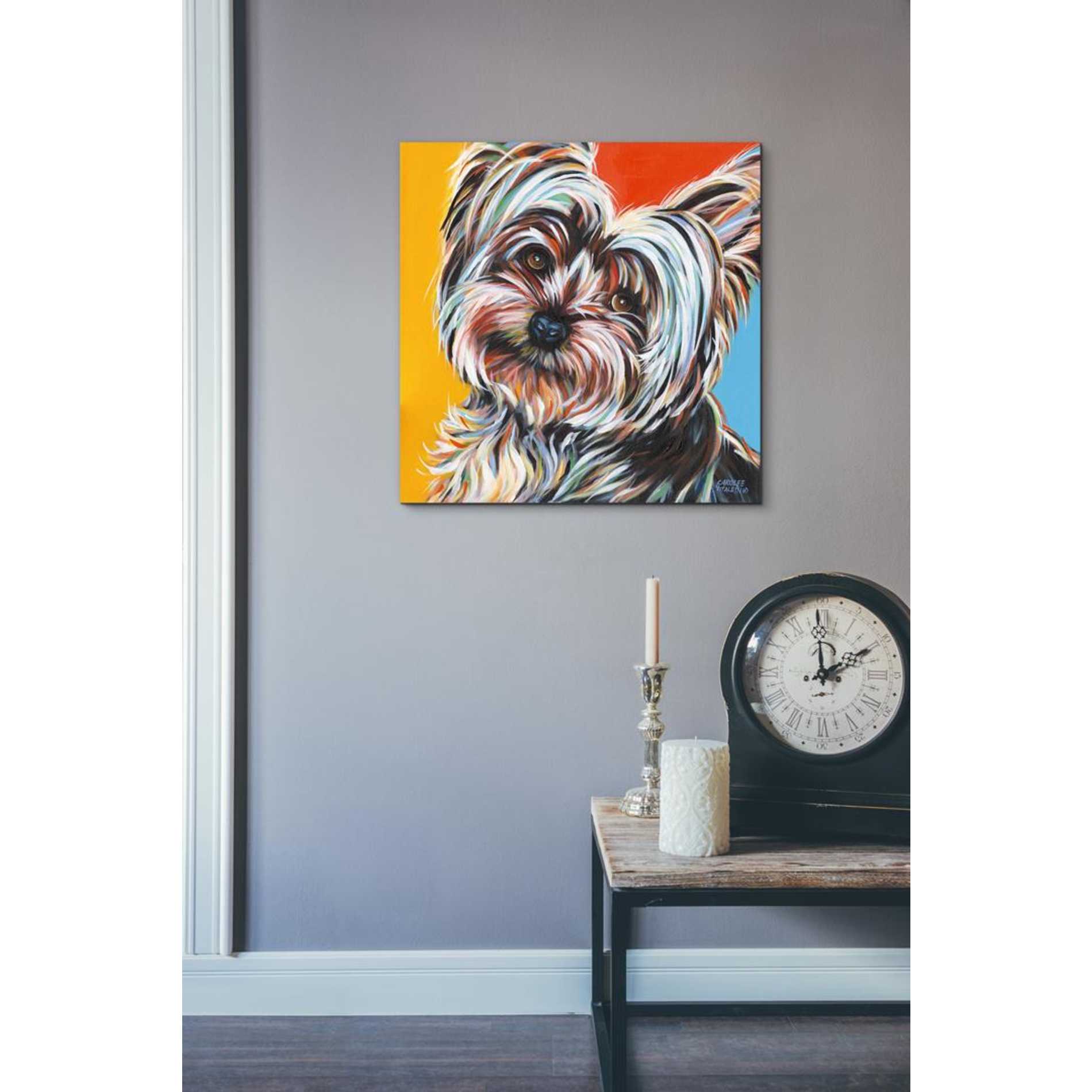 'Sweet Yorkie II' by Carolee Vitaletti Giclee Canvas Wall Art