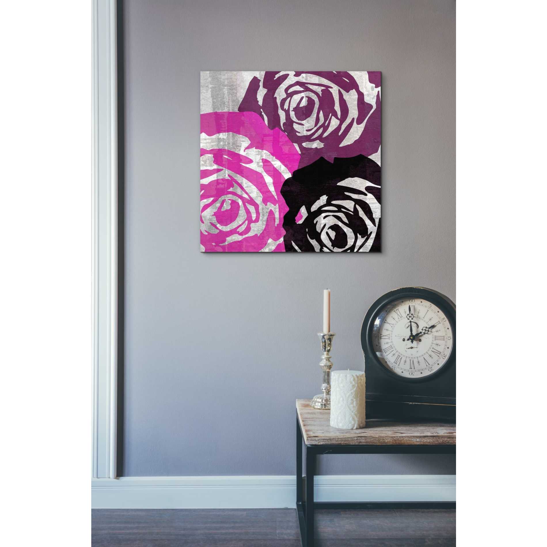 'Bloomer Squares V' by James Burghardt Giclee Canvas Wall Art