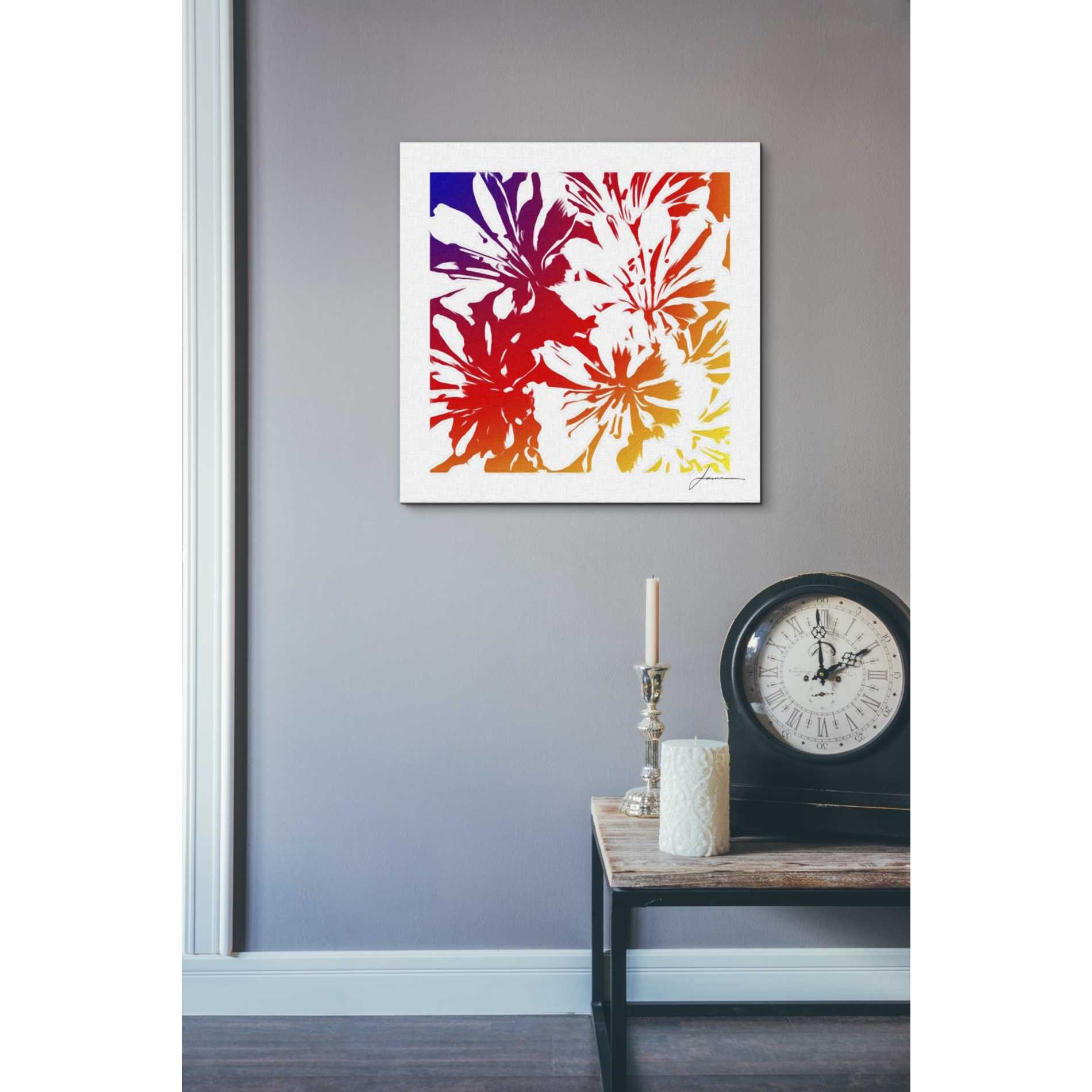 'Floral Brights I' by James Burghardt Giclee Canvas Wall Art