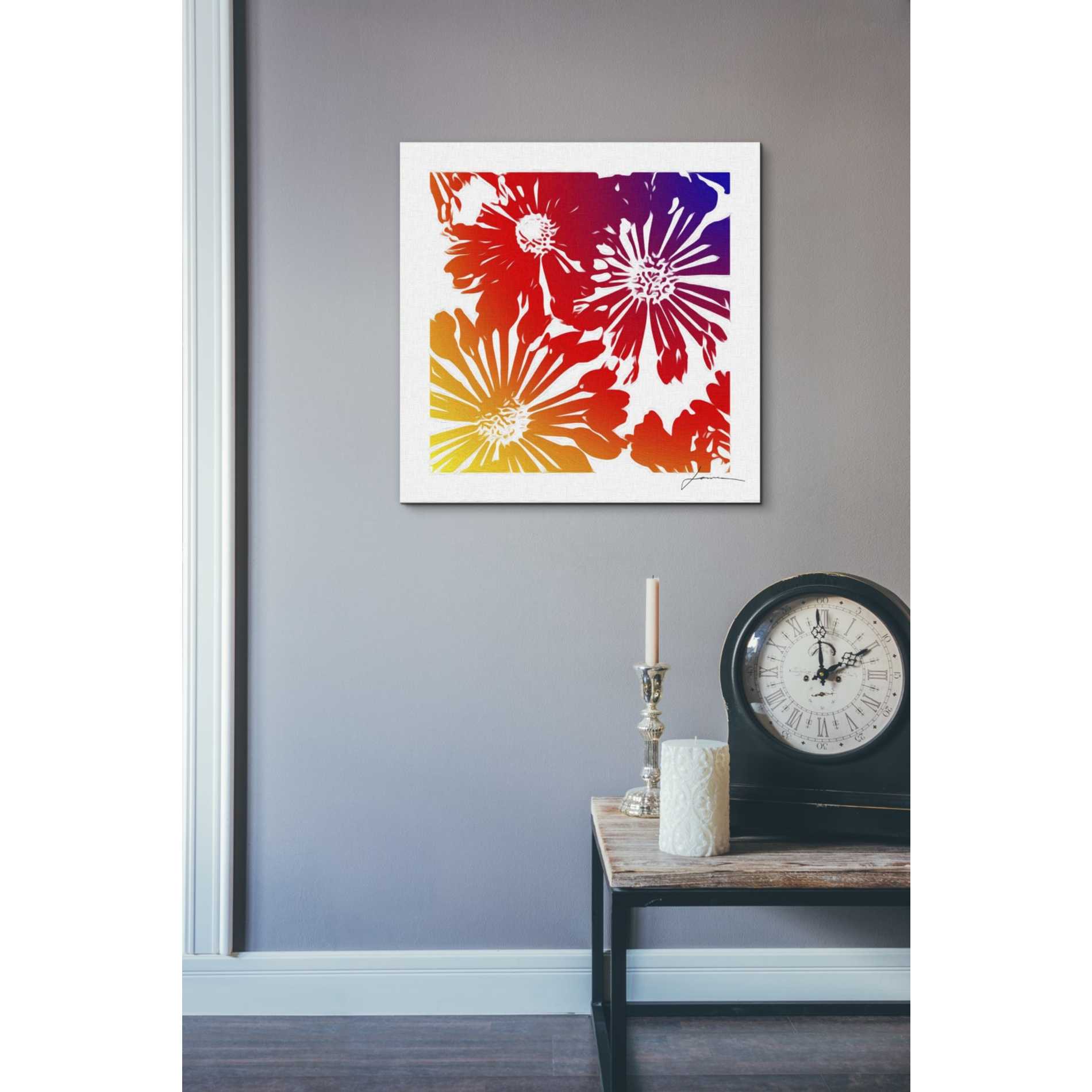 'Floral Brights II' by James Burghardt Giclee Canvas Wall Art