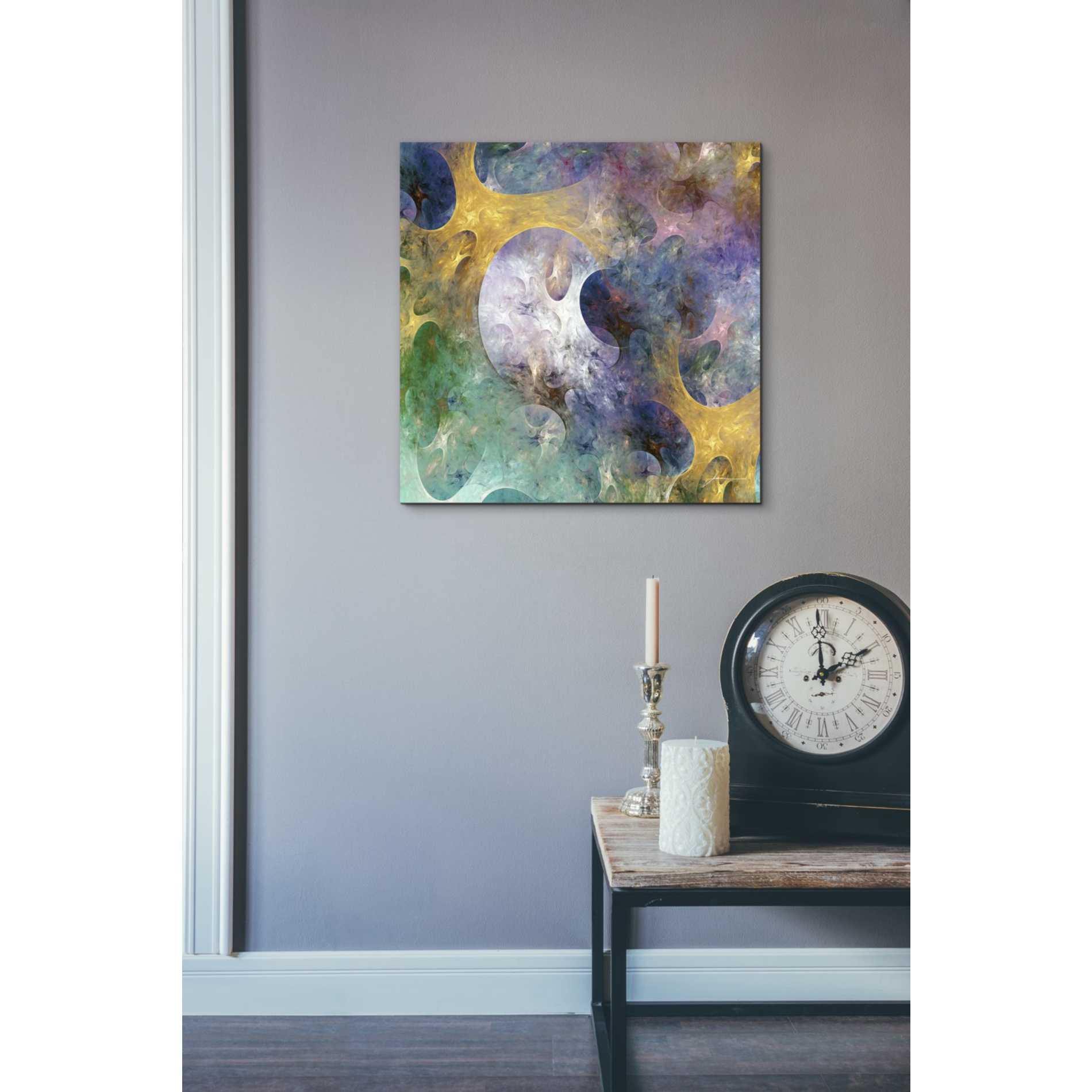 'Lunar Tiles I' by James Burghardt, Canvas Wall Art,18 x 18