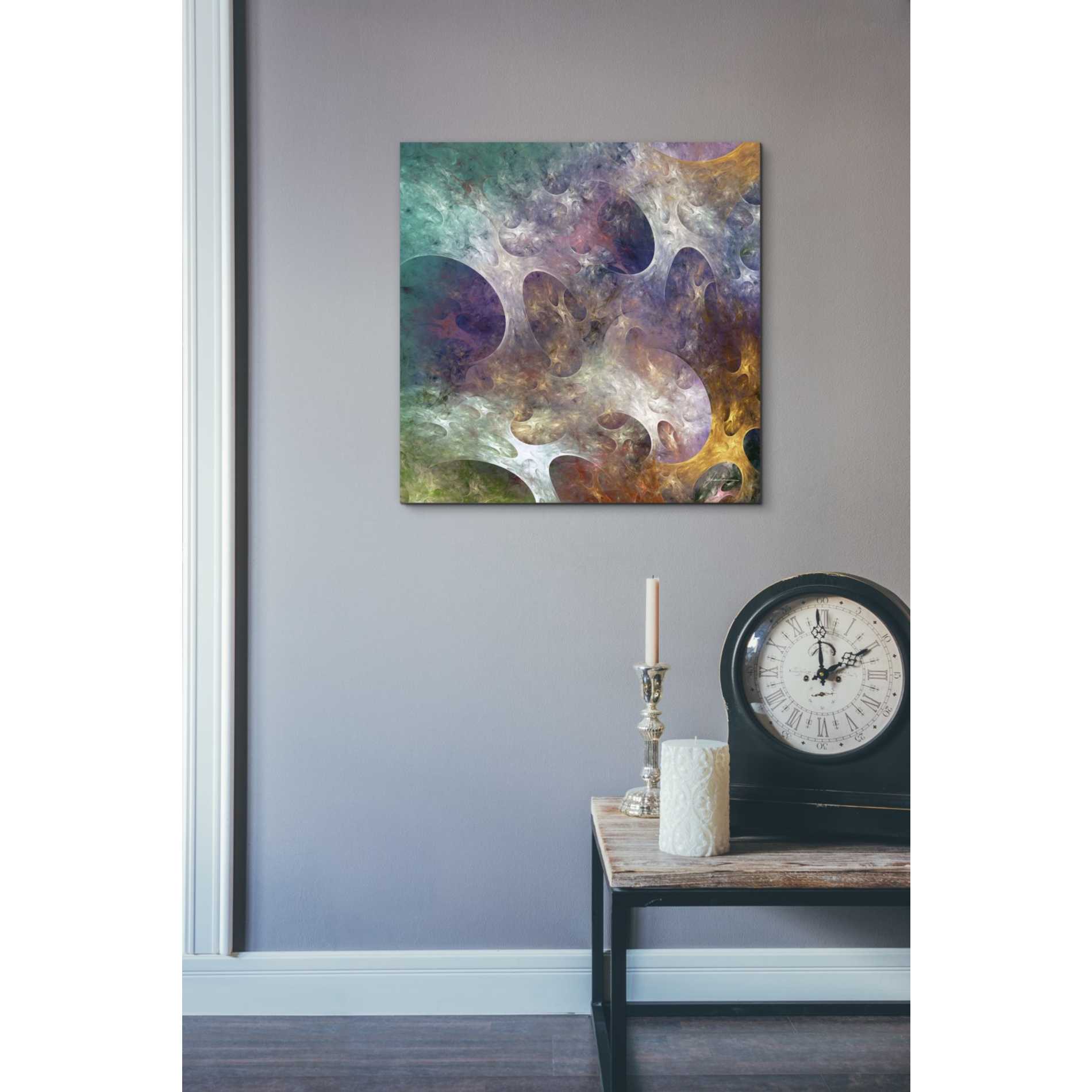 'Lunar Tiles IV' by James Burghardt, Canvas Wall Art,18 x 18