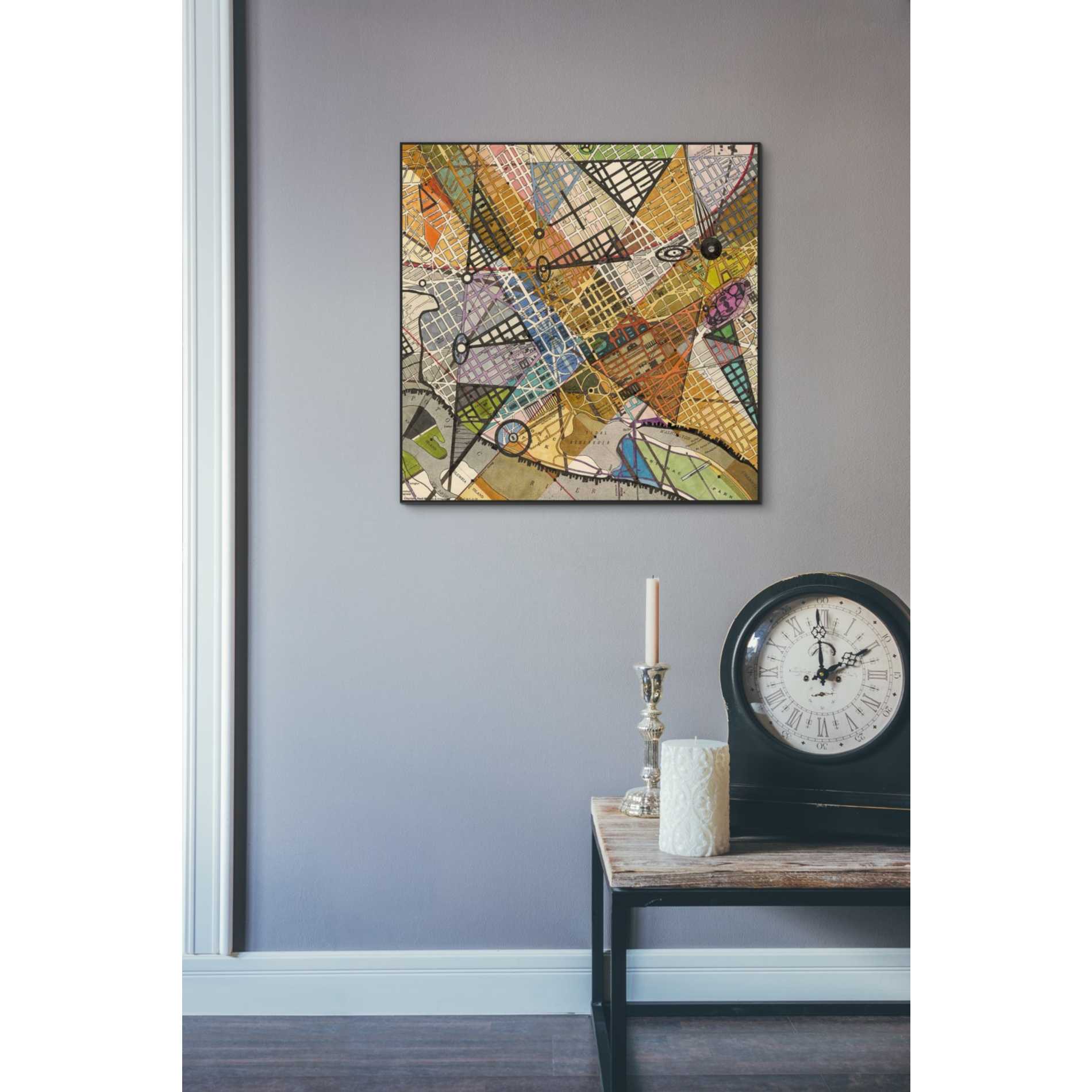 'Modern Map of D.C.' by Nikki Galapon Giclee Canvas Wall Art