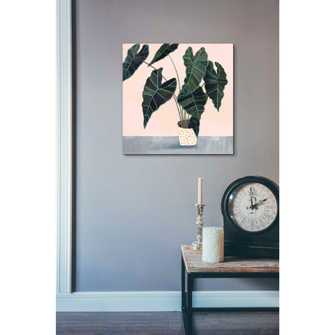 Image of 'Houseplant II' by Victoria Borges Canvas Wall Art,18 x 18