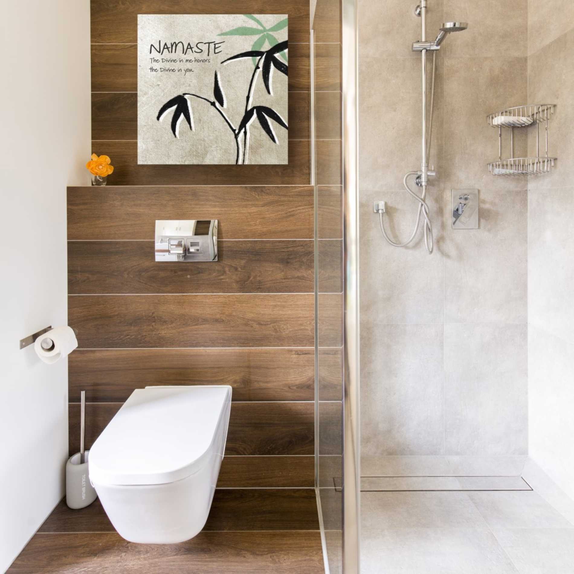 'Namaste' by Linda Woods, Canvas Wall Art,18 x 18