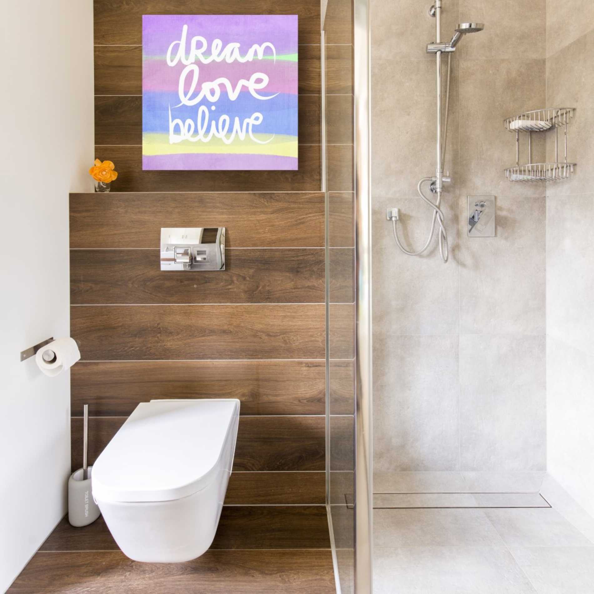 'Unicorn Stripe Dream' by Linda Woods, Canvas Wall Art,18 x 18