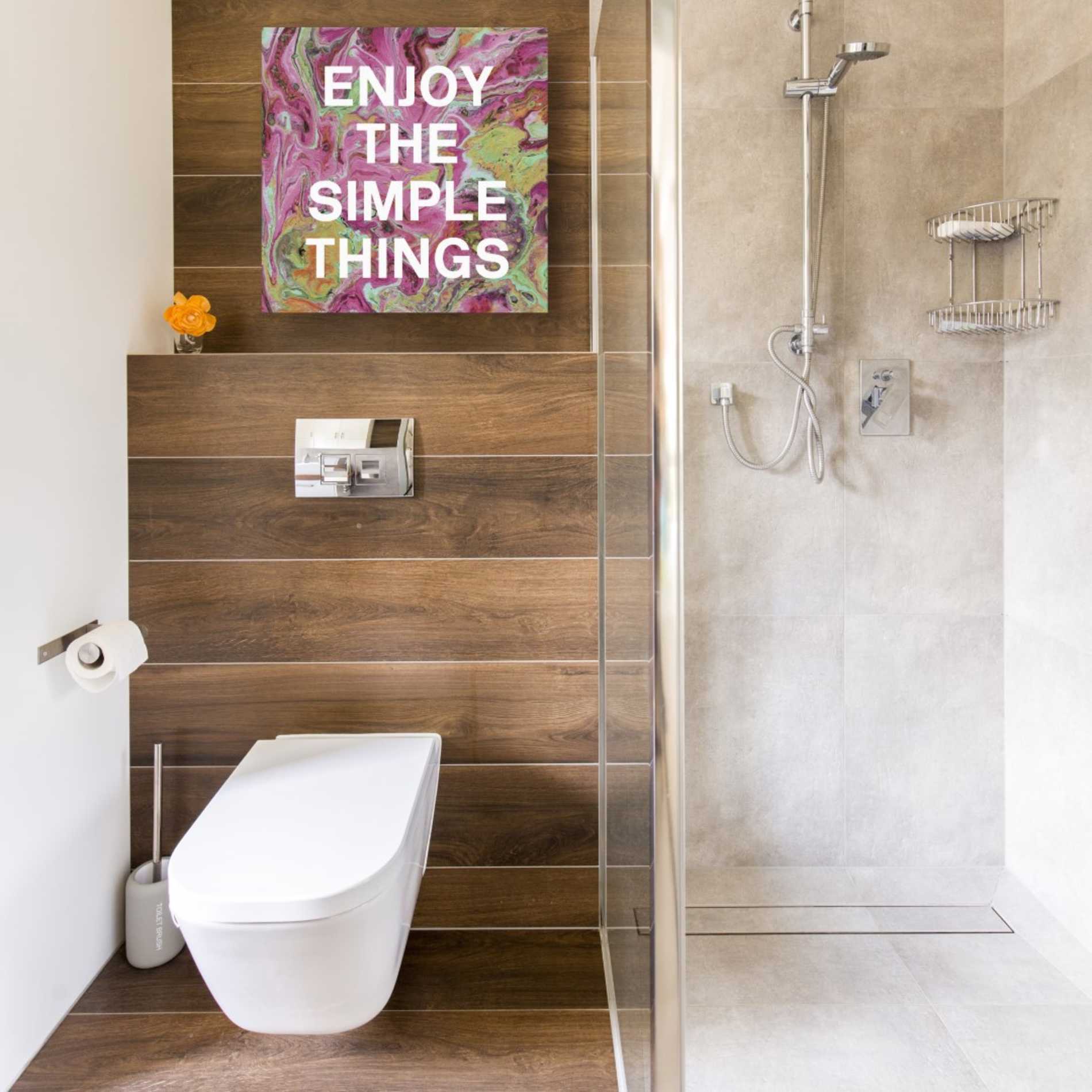 'Enjoy The Simple Things' by Linda Woods, Canvas Wall Art,18 x 18