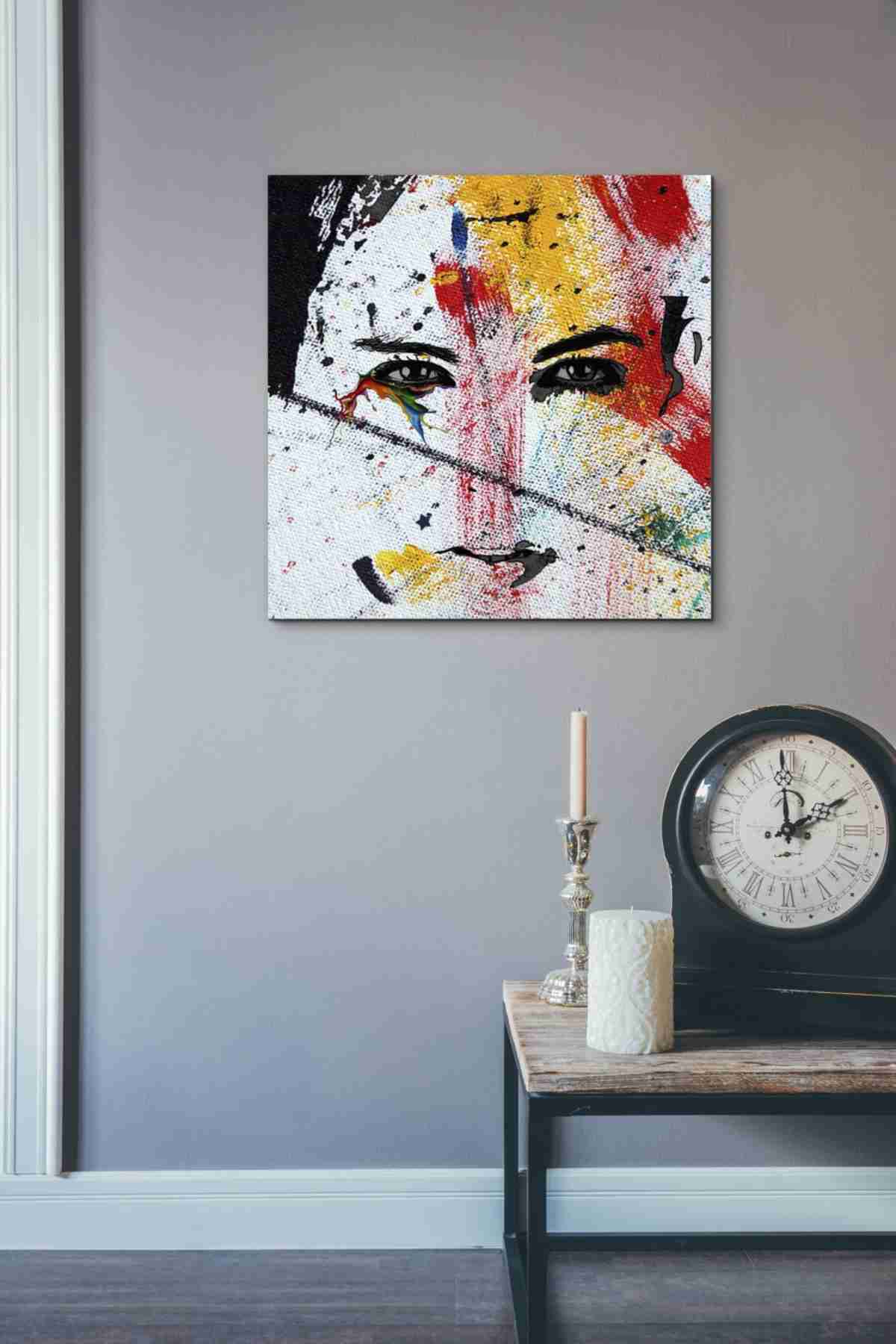 'Face Paint' by Karen Smith, Canvas Wall Art,18x18