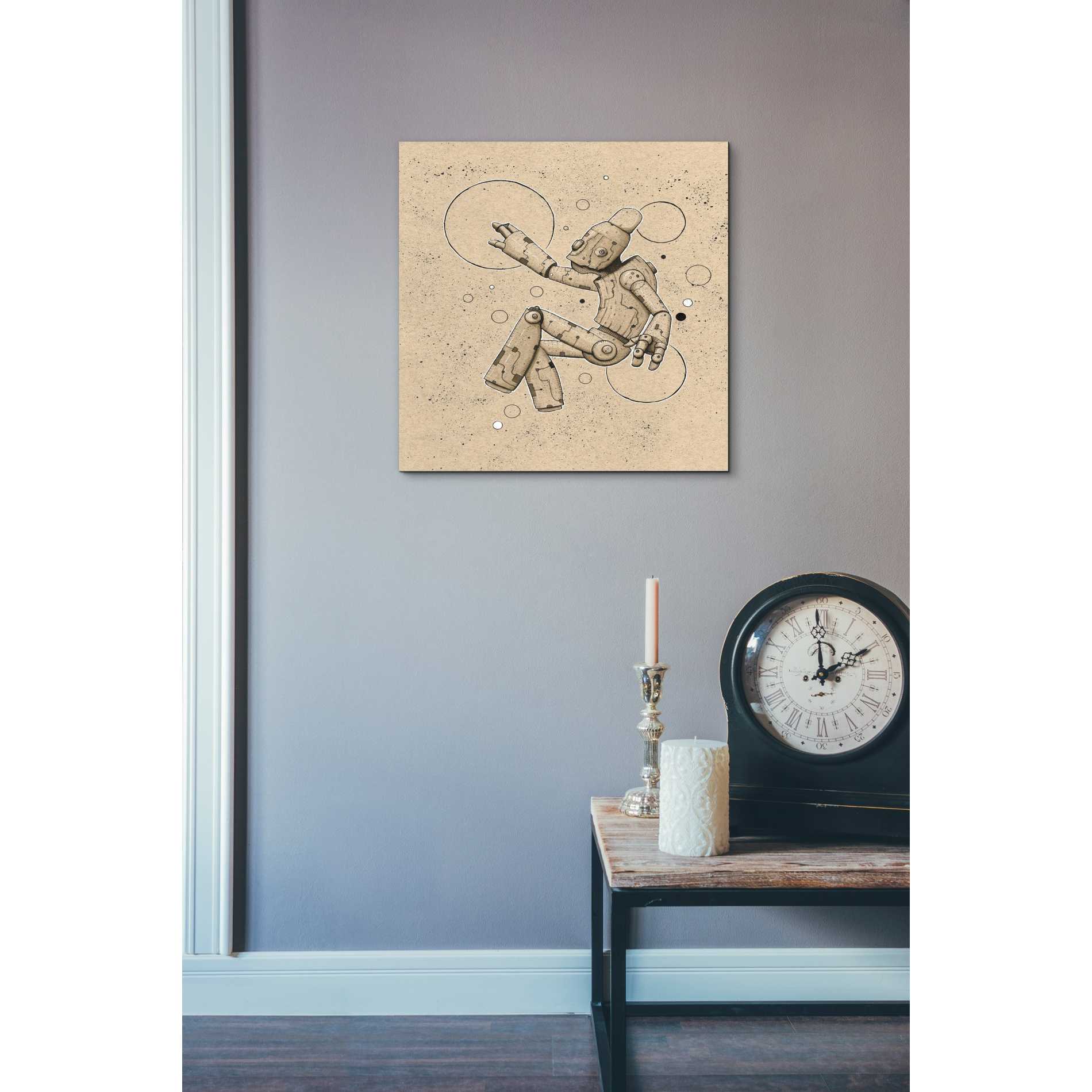 'Float Bot 1.0' by Craig Snodgrass, Canvas Wall Art,18 x 18