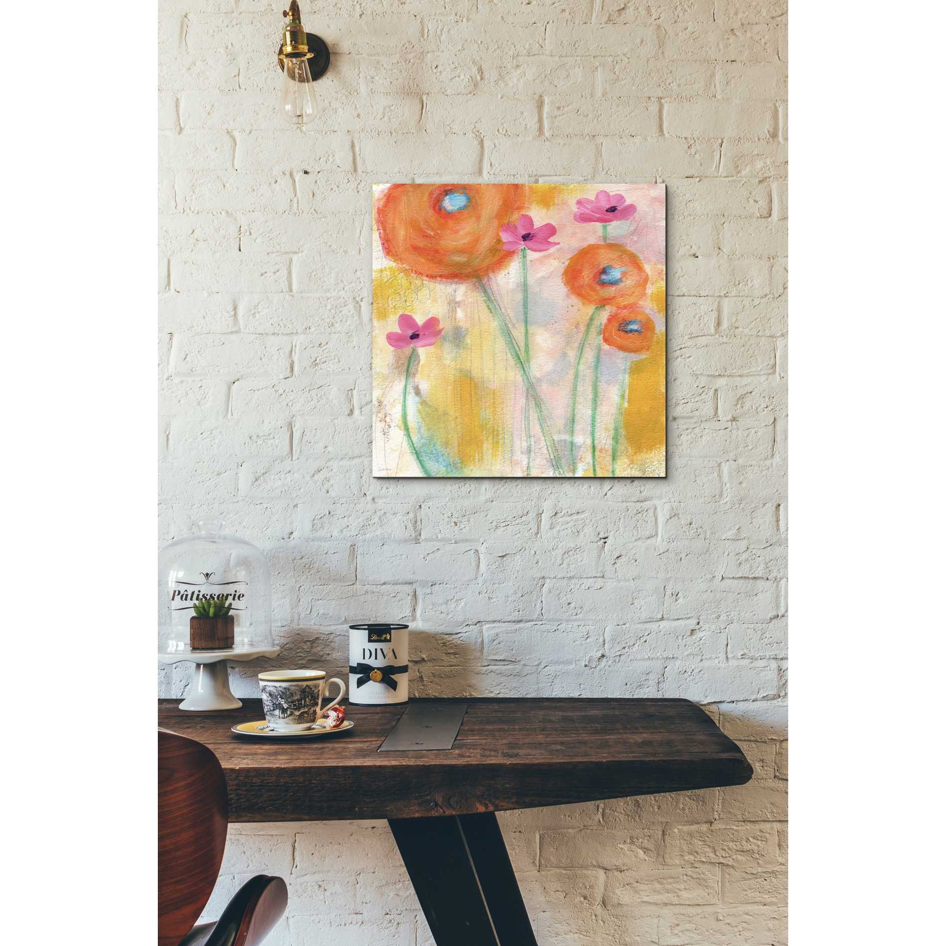 'With The Breeze' by Linda Woods, Canvas Wall Art,18 x 18