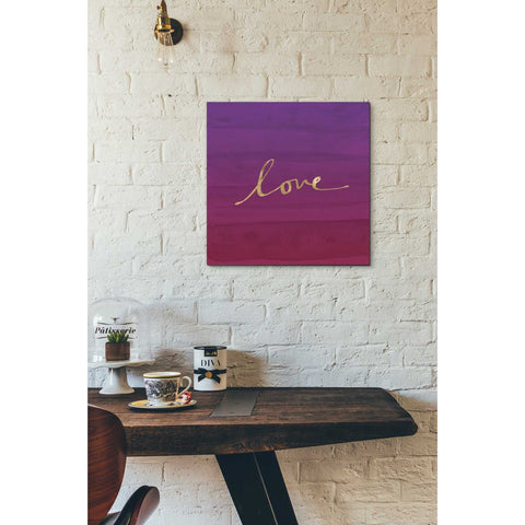 Image of 'Love' by Linda Woods, Canvas Wall Art,18 x 18