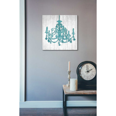 Image of 'Luxurious Lights III Turquoise' by James Wiens, Canvas Wall Art,18 x 18