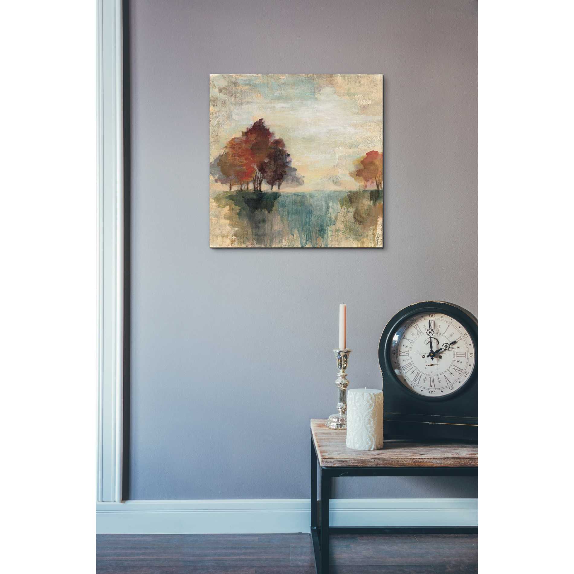 'Landscape Monotype II' by Silvia Vassileva, Canvas Wall Art,18 x 18