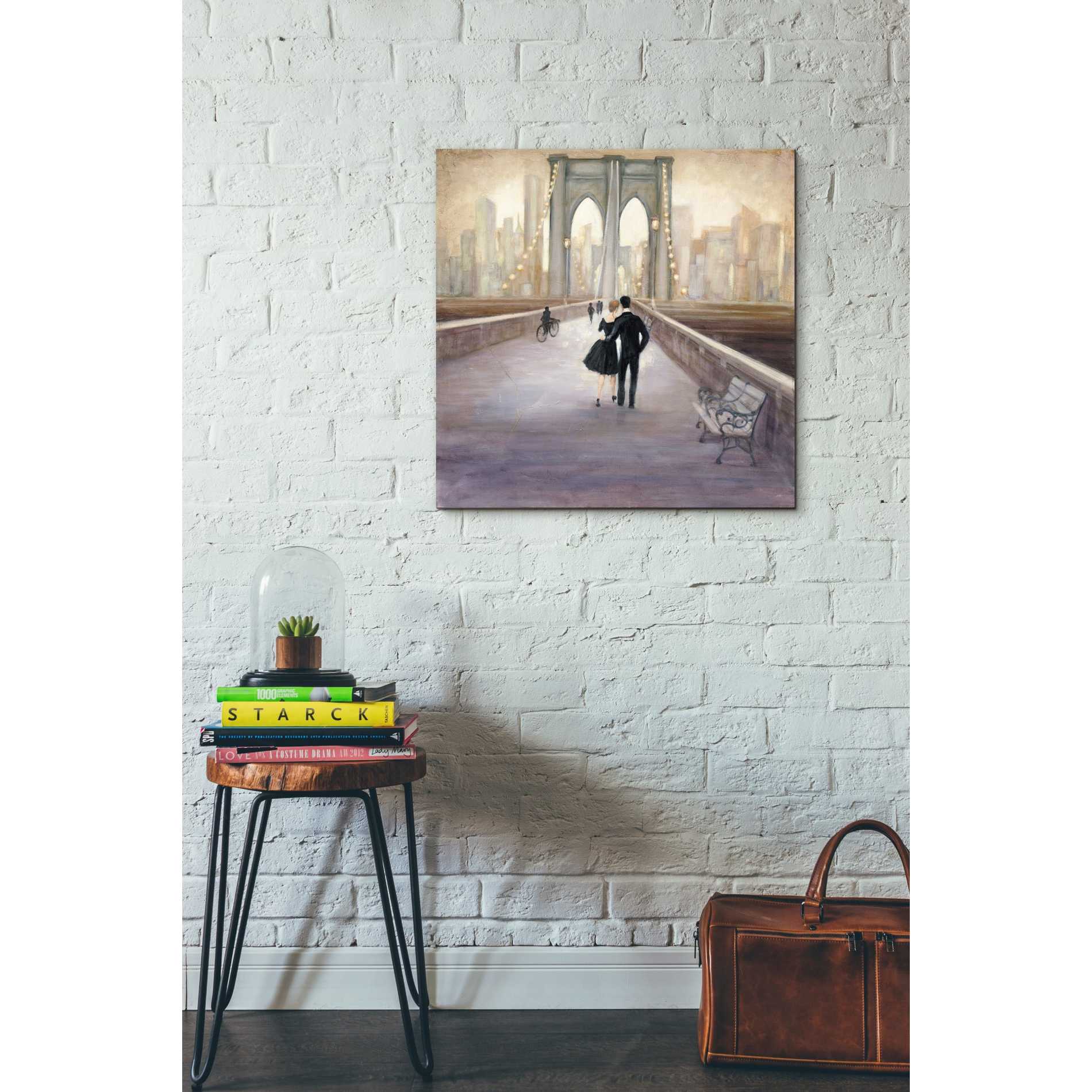 'Bridge to New York' by Julia Purinton, Canvas Wall Art,18 x 18
