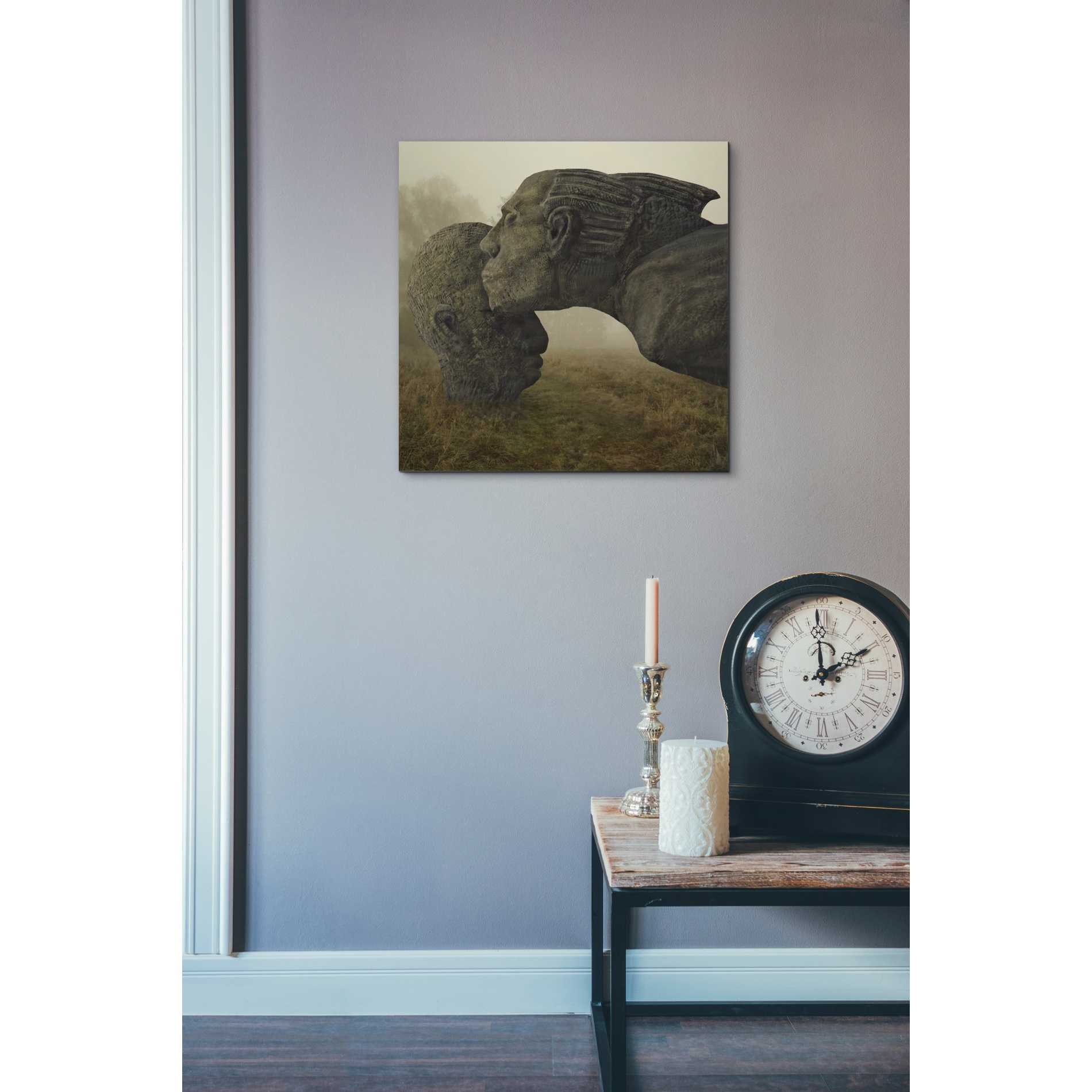 'Mother's Kiss' by Dariusz Klimczak, Canvas Wall Art,18 x 18