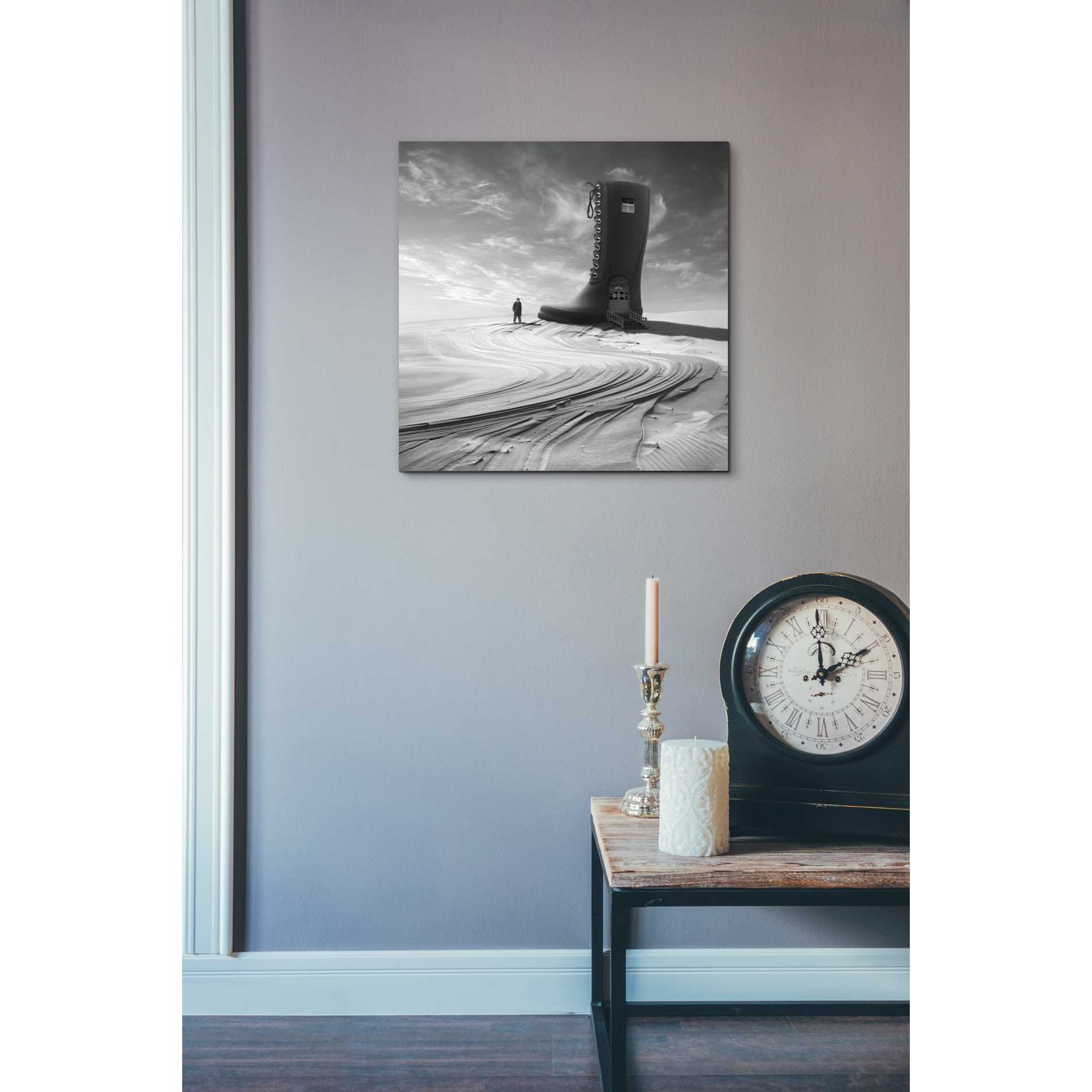 'Canteen' by Dariusz Klimczak, Canvas Wall Art,18 x 18