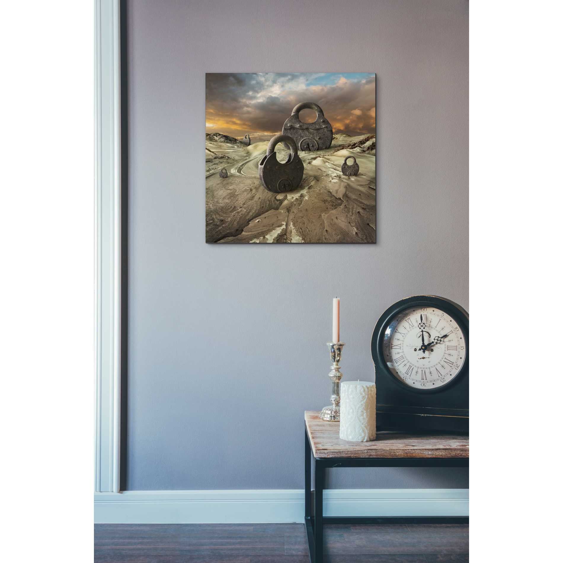 'Entries' by Dariusz Klimczak, Canvas Wall Art,18 x 18