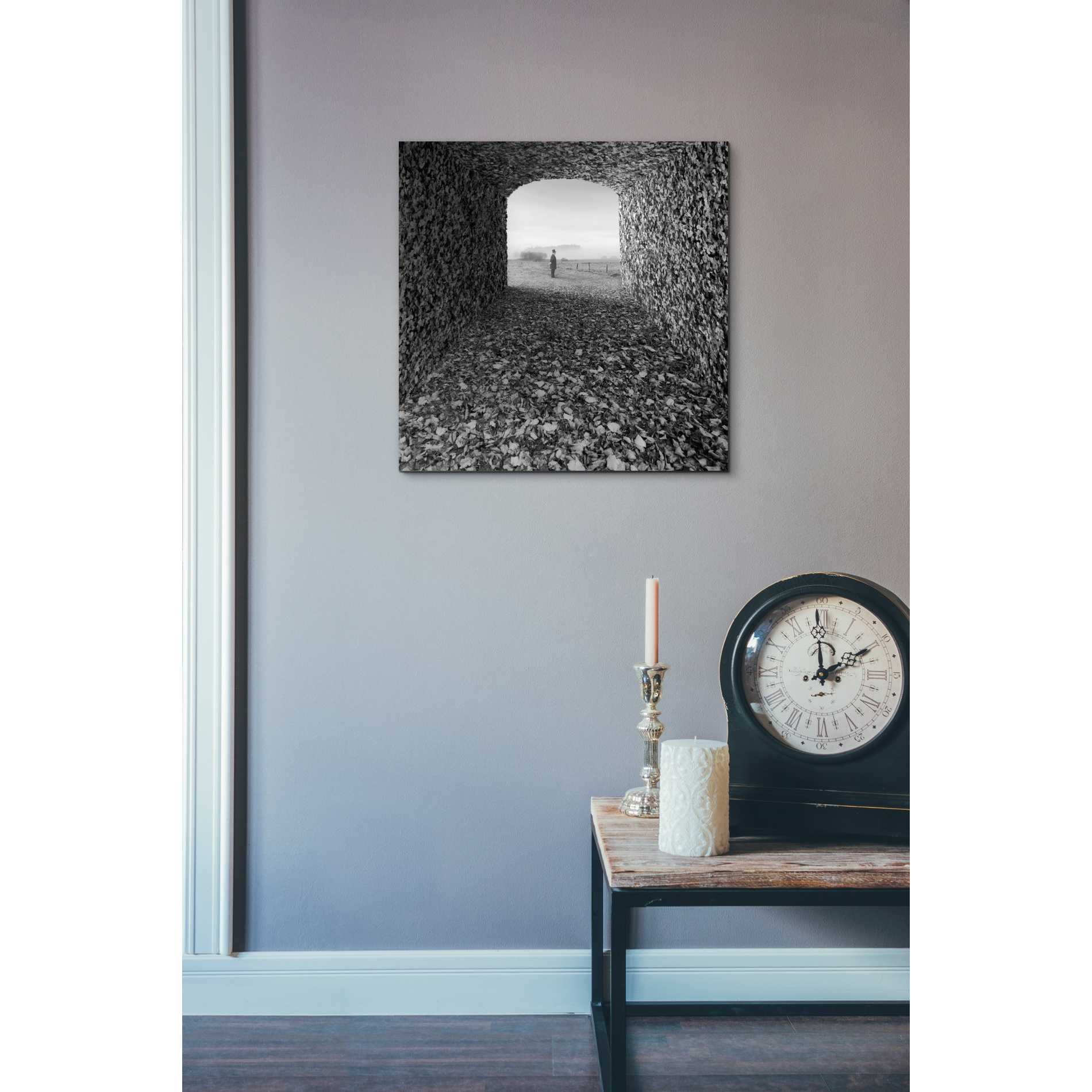 'Labyrinth' by Dariusz Klimczak, Canvas Wall Art,18 x 18