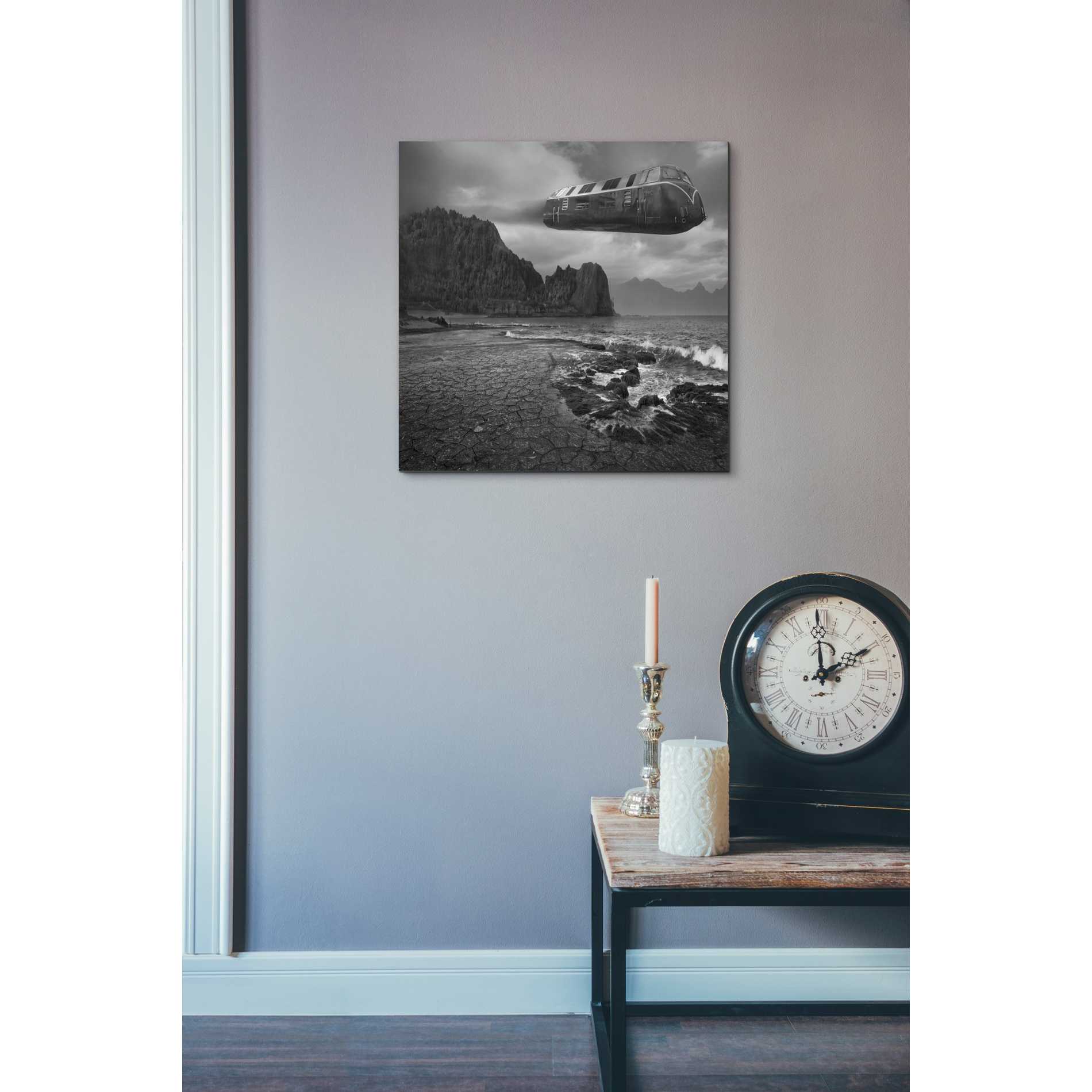 'Loco Motion' by Dariusz Klimczak, Canvas Wall Art,18 x 18