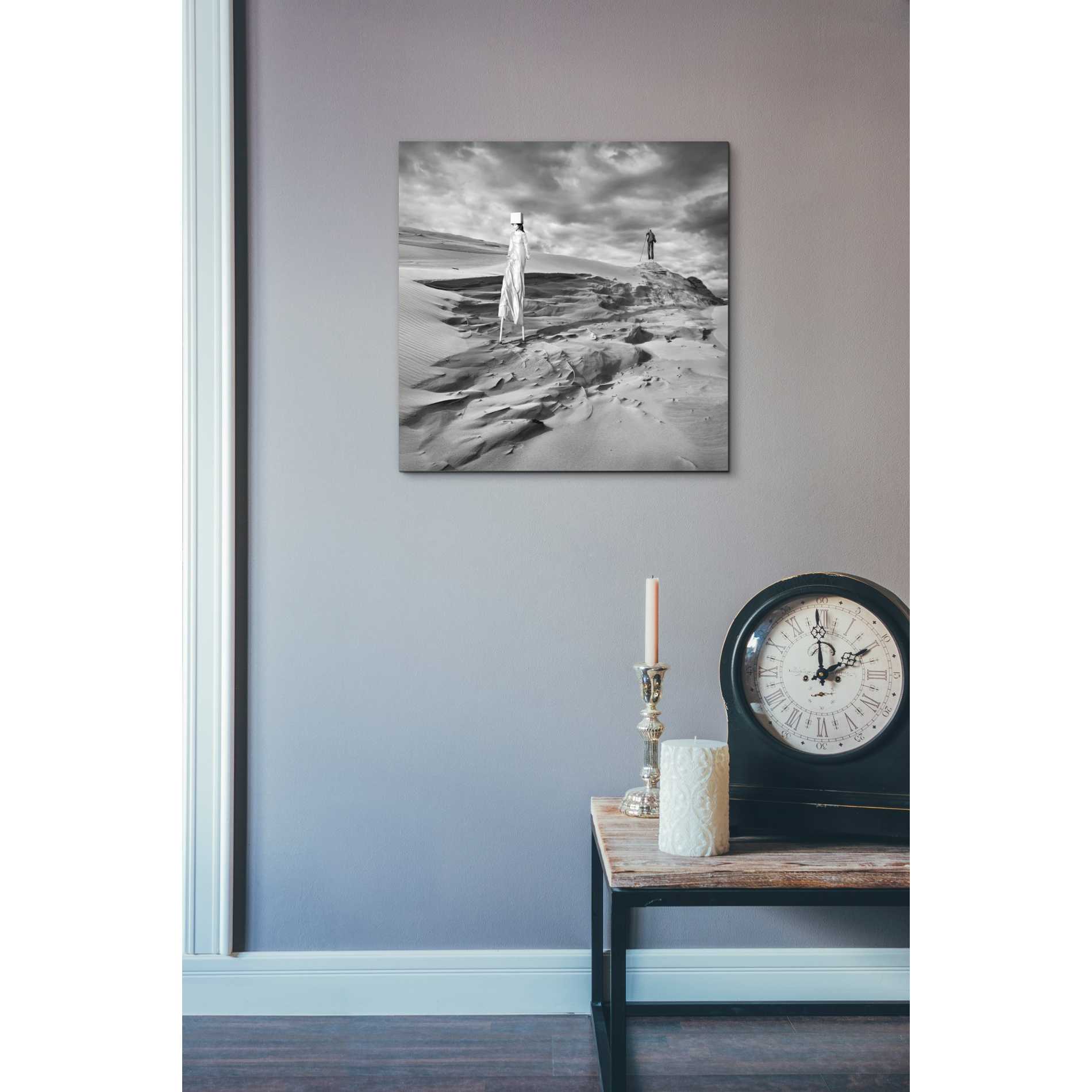 'Lunar Marriage' by Dariusz Klimczak, Canvas Wall Art,18 x 18