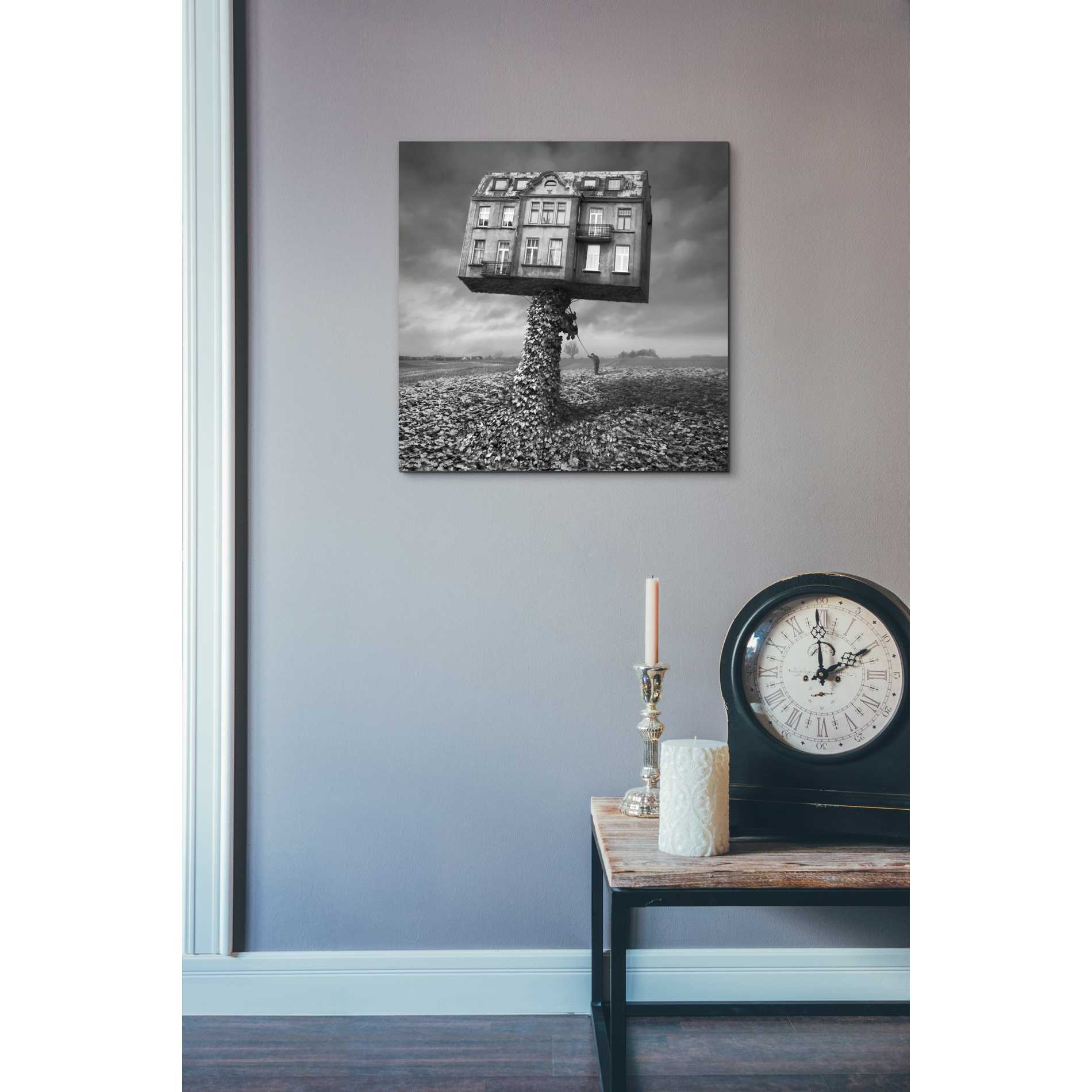 'Mad Architect' by Dariusz Klimczak, Canvas Wall Art,18 x 18