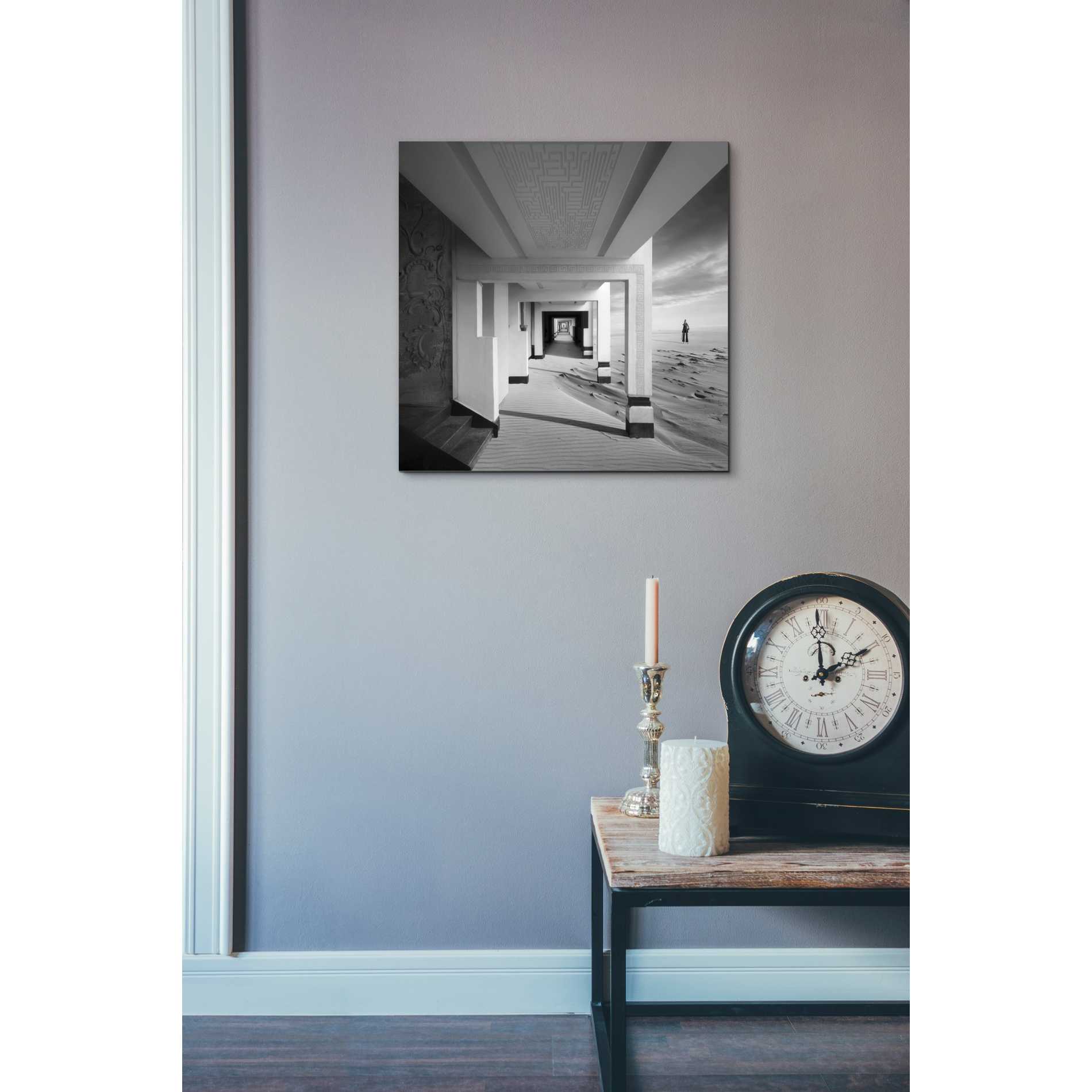 'Tunnel' by Dariusz Klimczak, Canvas Wall Art,18 x 18