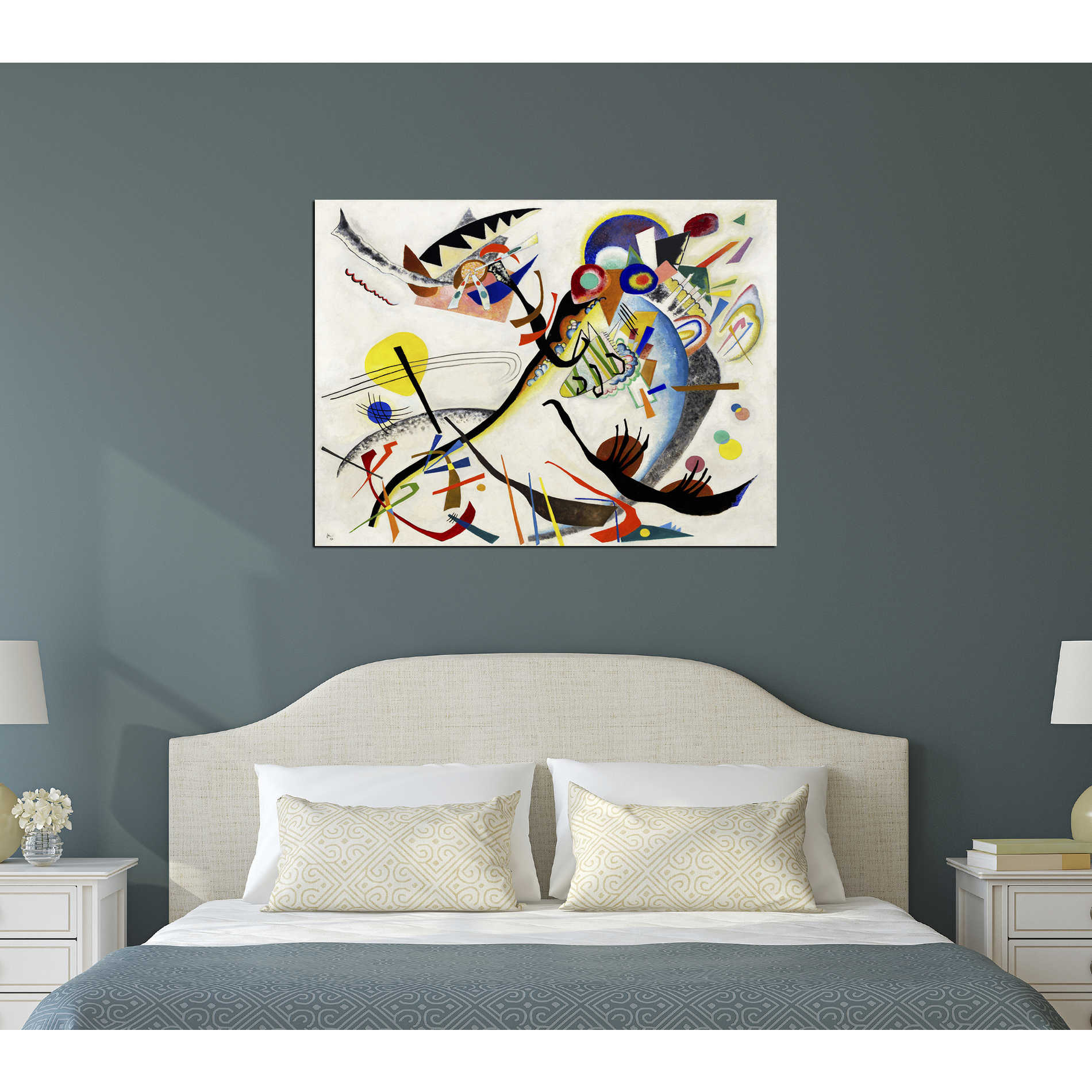 'Blue Segment' by Wassily Kandinsky Canvas Wall Art,18 x 24